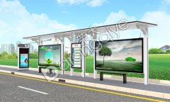 如東大力建設公交候車亭,改善市民乘車條件