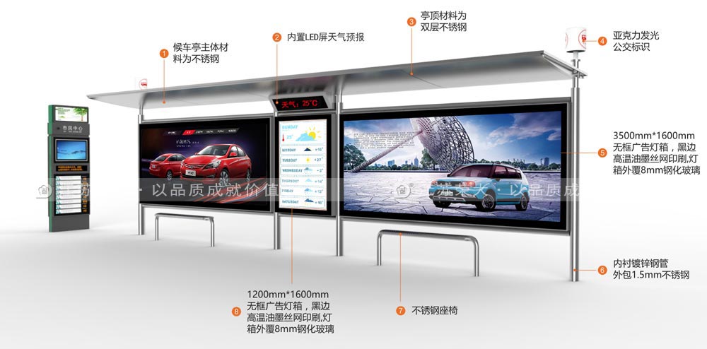 智能公交候車亭